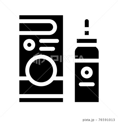 medicaments asthma treatment icon vector glyph illustration 76591013