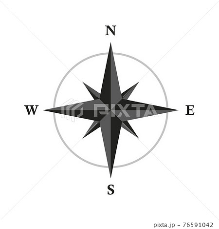 basic compass wind rose isolated on white background basic compass wind rose isolated on white background 76591042
