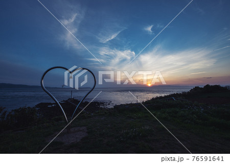 瀬詰崎のハート　早崎海峡　長崎　口之津 76591641