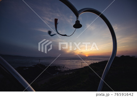 瀬詰崎のハート　早崎海峡　長崎　口之津 76591642