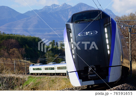 E353系・特急あずさ　中央本線：長坂～小淵沢 76591655