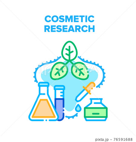 Cosmetic Research Occupation Vector Concept Color 76591688