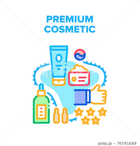 Premium Cosmetic Vector Concept Color Illustration 76591689