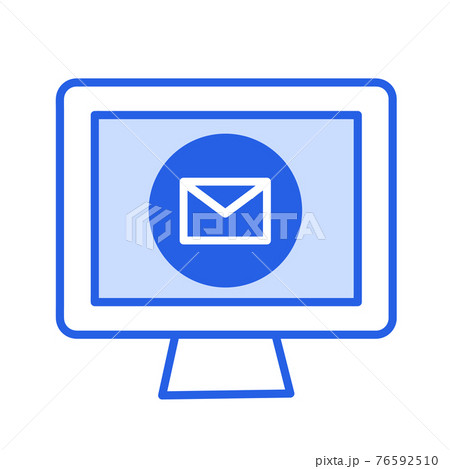 イラスト素材 パソコン インターネット メールのイラスト素材