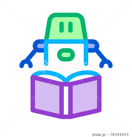 robot automatic solution color icon vector illustration robot automatic solution color icon vector illustration 76593043