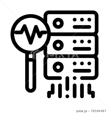 analyze of machine learning line icon vector illustration analyze of machine learning line icon vector illustration 76594467