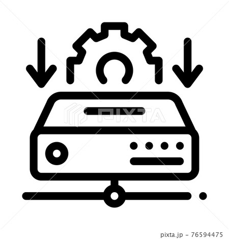 download process of machine learning line icon vector illustration download process of machine learning line icon vector illustration 76594475