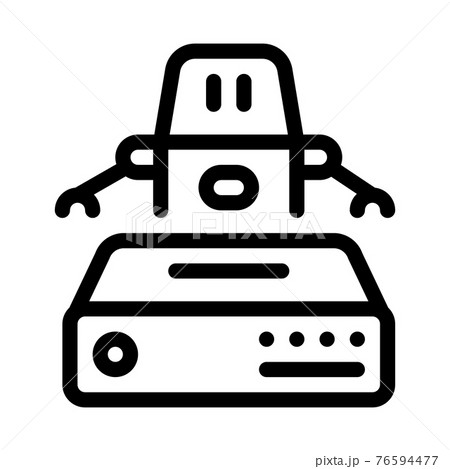 automation machine learning line icon vector illustration automation machine learning line icon vector illustration 76594477