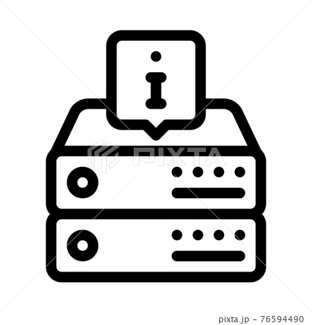 information on server for machine learning line icon vector illustration information on server for machine learning line icon vector illustration 76594490