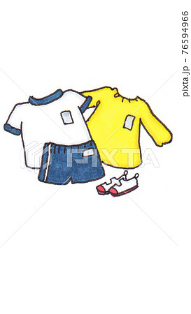 幼稚園 保育園の準備物のイラスト素材