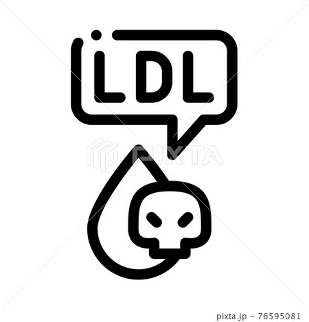 ldl atherosclerosis line icon vector illustration sign ldl atherosclerosis line icon vector illustration sign 76595081