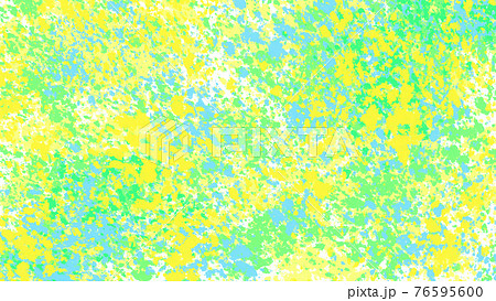 緑と黄色のインクを飛び散らせた背景イラスト素材のイラスト素材