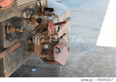 Trailer hitch or towbar on the car. image for objects Trailer hitch or towbar on the car. image for objects 76595927