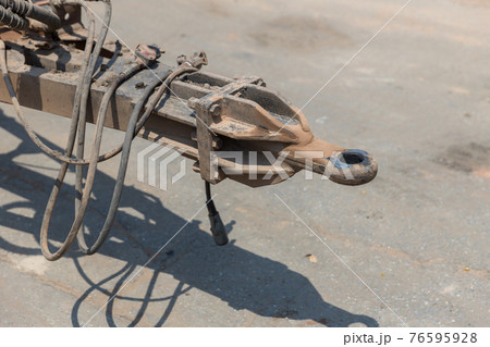 Trailer hitch or towbar on the car. image for objects 76595928