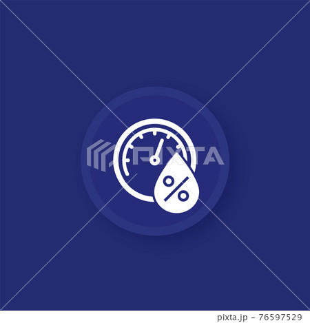 Hygrometer icon for apps, vector Hygrometer icon for apps, vector 76597529