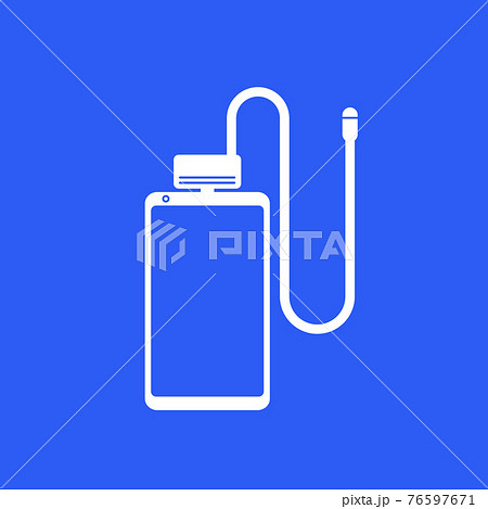 borescope camera for smart phone, vector icon 76597671