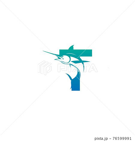 Letter T logo icon with fish design symbol template Letter T logo icon with fish design symbol template 76599991