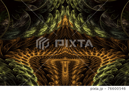 Arrangement of fractal swirls elements, lights and textures Arrangement of fractal swirls elements, lights and textures 76600546