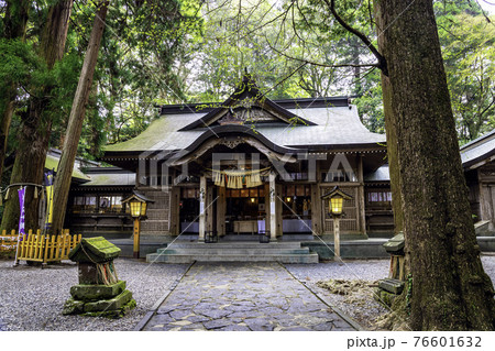 宮崎県のパワースポット 高千穂神社 宮崎県のパワースポット 高千穂神社 76601632