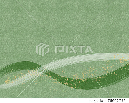 和風 背景 緑 壁紙 手描き 水彩 のイラスト素材