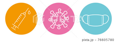 Medicine vaccine sign. vaccinated icon. Medicine vaccine sign. vaccinated icon. 76605780
