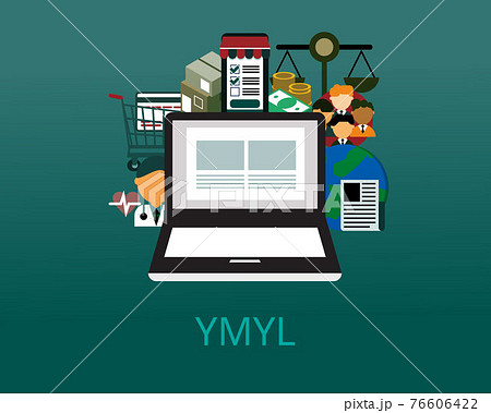 YMYL (Your Money or Your Life) for SEO in content marketing guideline vector 76606422