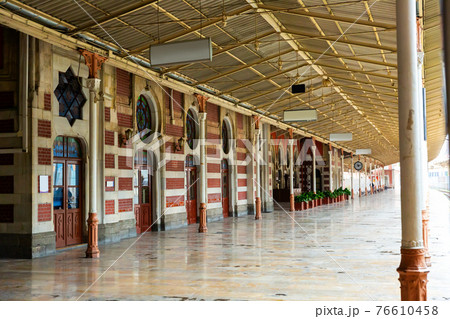 Platform of ancient Sirkeci railway station in Istanbul, Turkey Platform of ancient Sirkeci railway station in Istanbul, Turkey 76610458
