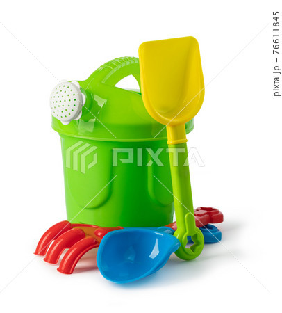 beach toys isolated on white 76611845