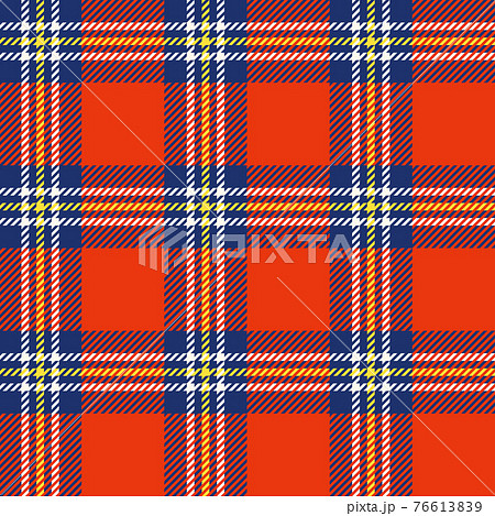 タータンチェック赤 1のイラスト素材
