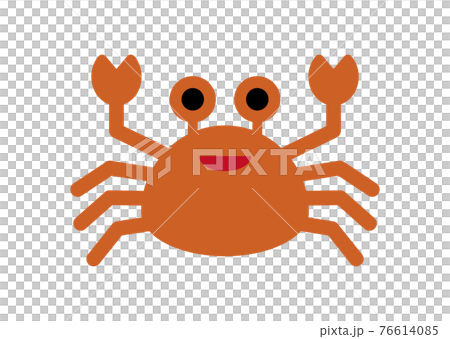 かわいいカニのイラスト 76614085