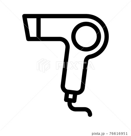ドライヤーのアイコンのイラスト素材