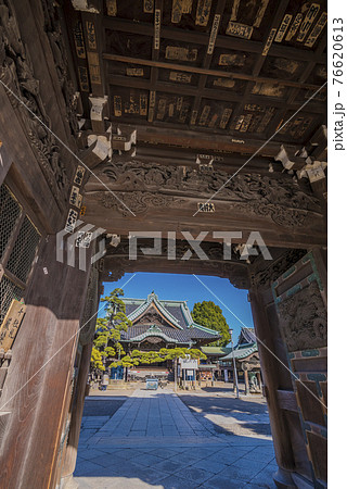 帝釈天 柴又 葛飾区柴又 葛飾柴又帝釈天 二天門 晴れ 帝釈天 柴又 葛飾区柴又 葛飾柴又帝釈天 二天門 晴れ 76620613
