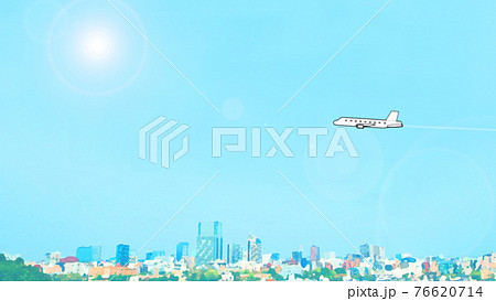 仙台市内全景 イラスト 仙台市内全景 イラスト 76620714