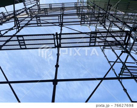 建築現場 足場 建築現場 足場 76627698