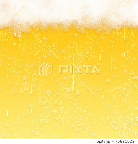 泡がいっぱいのビール 背景イラスト素材のイラスト素材
