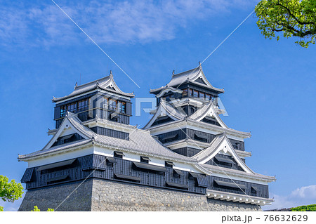 熊本城　熊本地震前震から5年目、2021年4月14日の熊本城 76632629