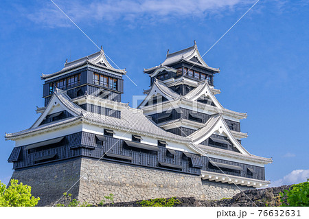 熊本城　熊本地震前震から5年目、2021年4月14日の熊本城 76632631