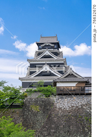 熊本城　熊本地震前震から5年目、2021年4月14日の熊本城 76632670
