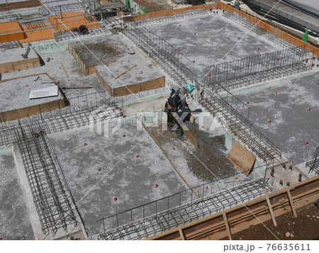 建物基礎の地中梁が完成し埋め戻します 76635611