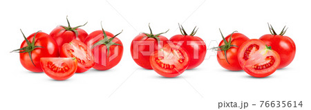 tomato on white background tomato on white background 76635614