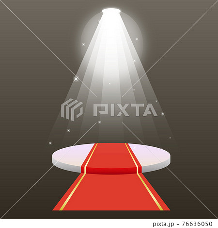 レッドカーペット ライト イラストのイラスト素材
