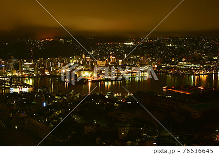 長崎県 長崎市 稲佐山からの夜景 長崎県 長崎市 稲佐山からの夜景 76636645