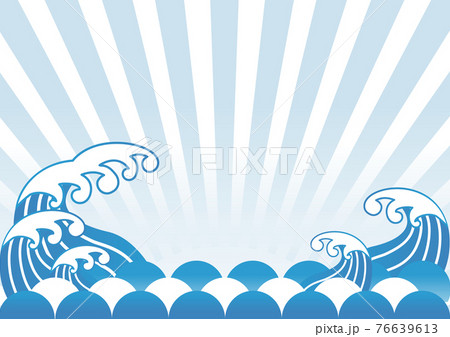 波 海 和柄 模様 正月素材 年賀素材 和風 背景 コピースペース イラスト素材のイラスト素材 波 海 和柄 模様 正月素材 年賀素材 和風 背景 コピースペース イラスト素材のイラスト素材