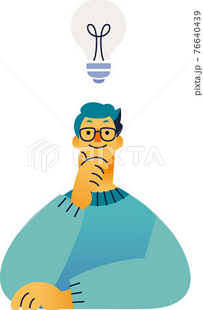 思いついた・ひらめいた男性 76640439