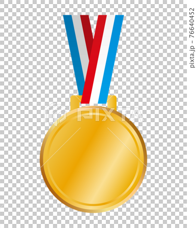 首からかける金メダル 76640452