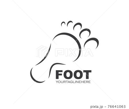 foot ilustration Logo vector for business massage,therapist design 76641063
