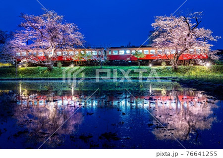 小湊鐵道×桜×飯給駅 (正面) 76641255