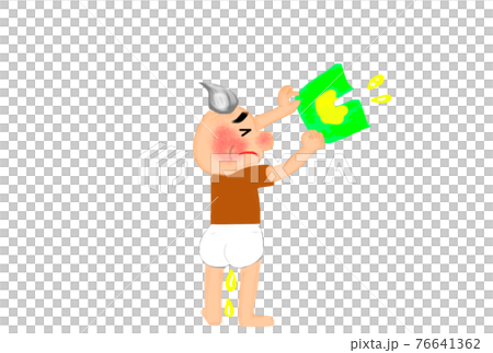 おもらししてしまったおじいちゃんのイメージイラスト。 おもらししてしまったおじいちゃんのイメージイラスト。 76641362