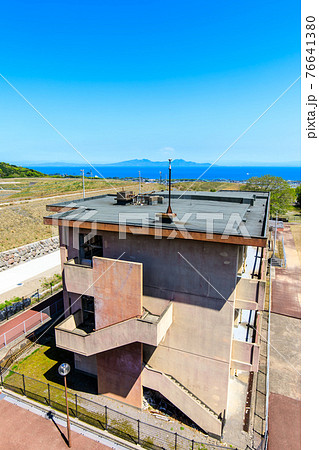 旧大野木場小学校被災校舎 歴史的記録 長崎県南島原市 の写真素材