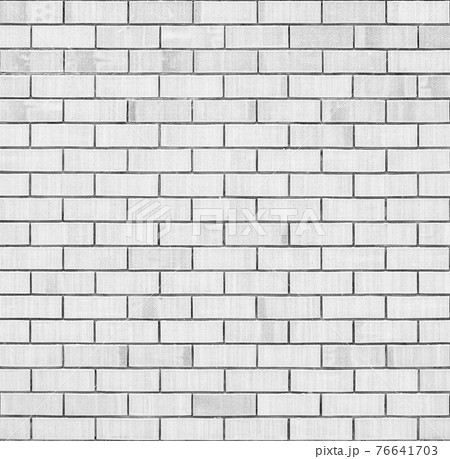 Seamless texture White in winter frost brick. 76641703